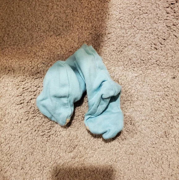 Cute Bear Face Baby Socks - Blue - Picture 3 of 4